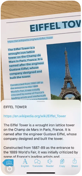 Demonstration in der App selbst